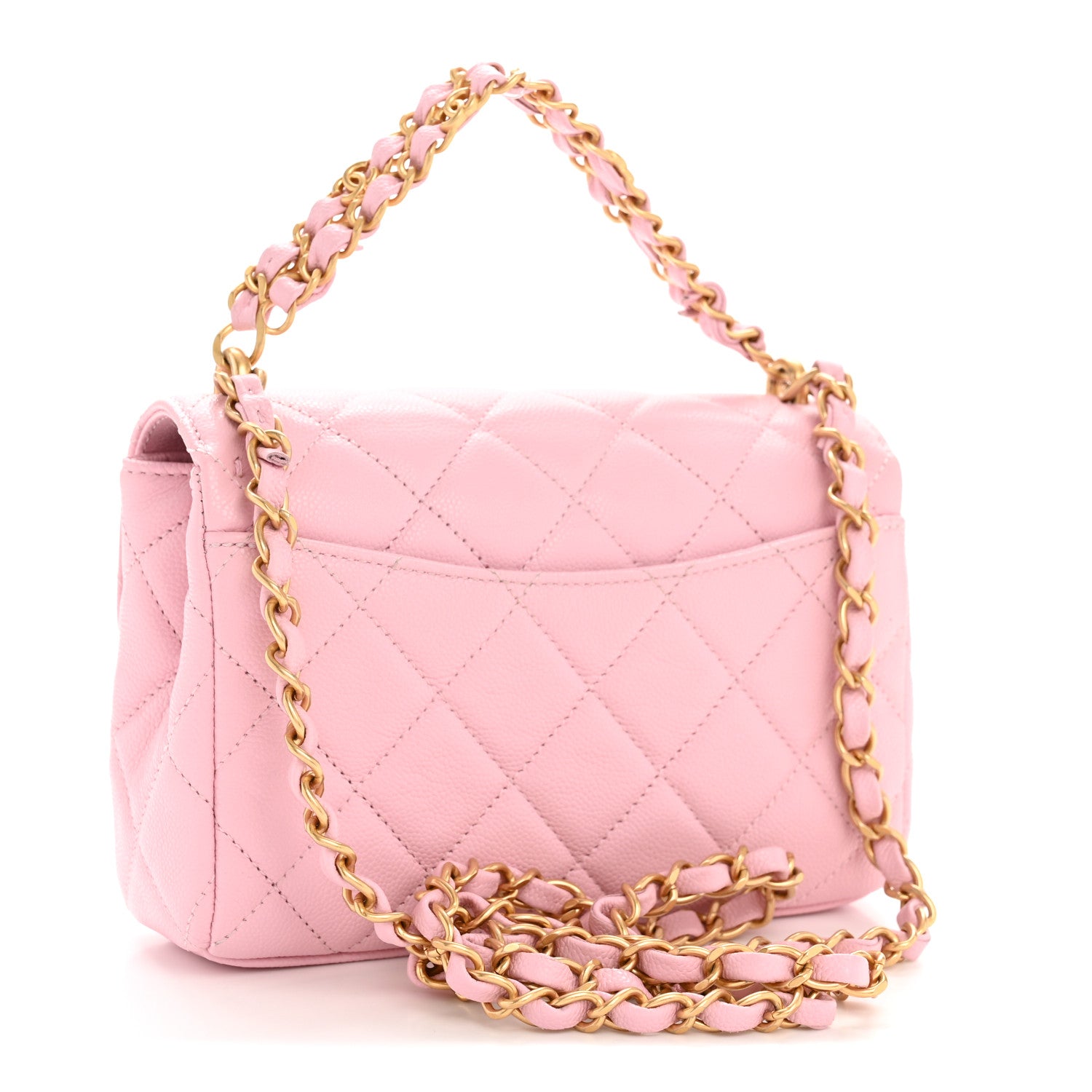 Chanel Caviar Quilted Mini Flap Light Pink 3 of 13