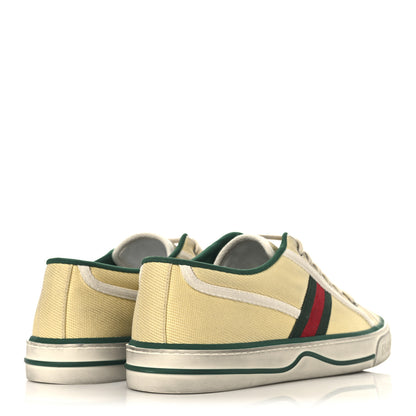 Gucci Old Tennis Tweed Web Mens 1977 Tennis Sneakers 8 Burro Mystic White 5 of 10