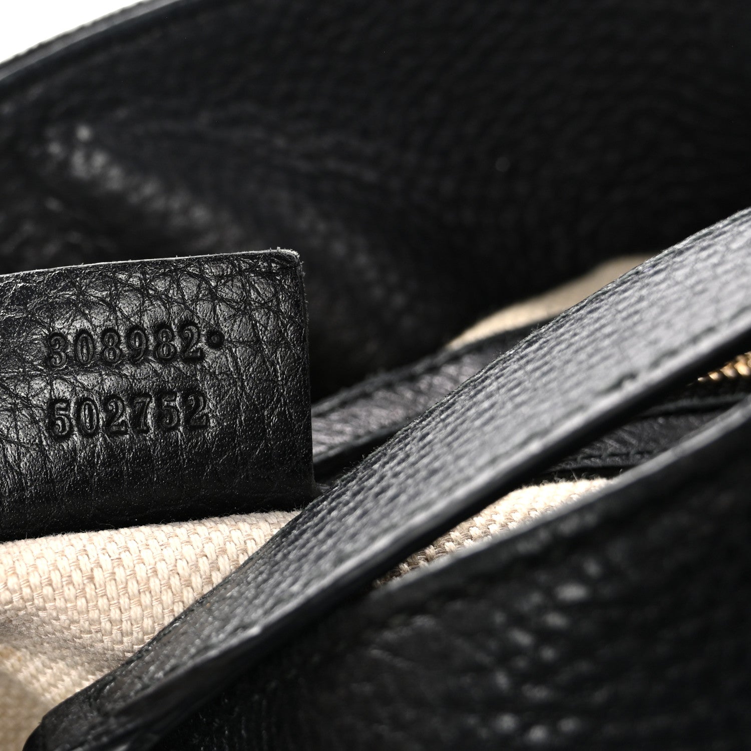 Gucci Pebbled Calfskin Medium Soho Chain Shoulder Bag Black 7 of 15