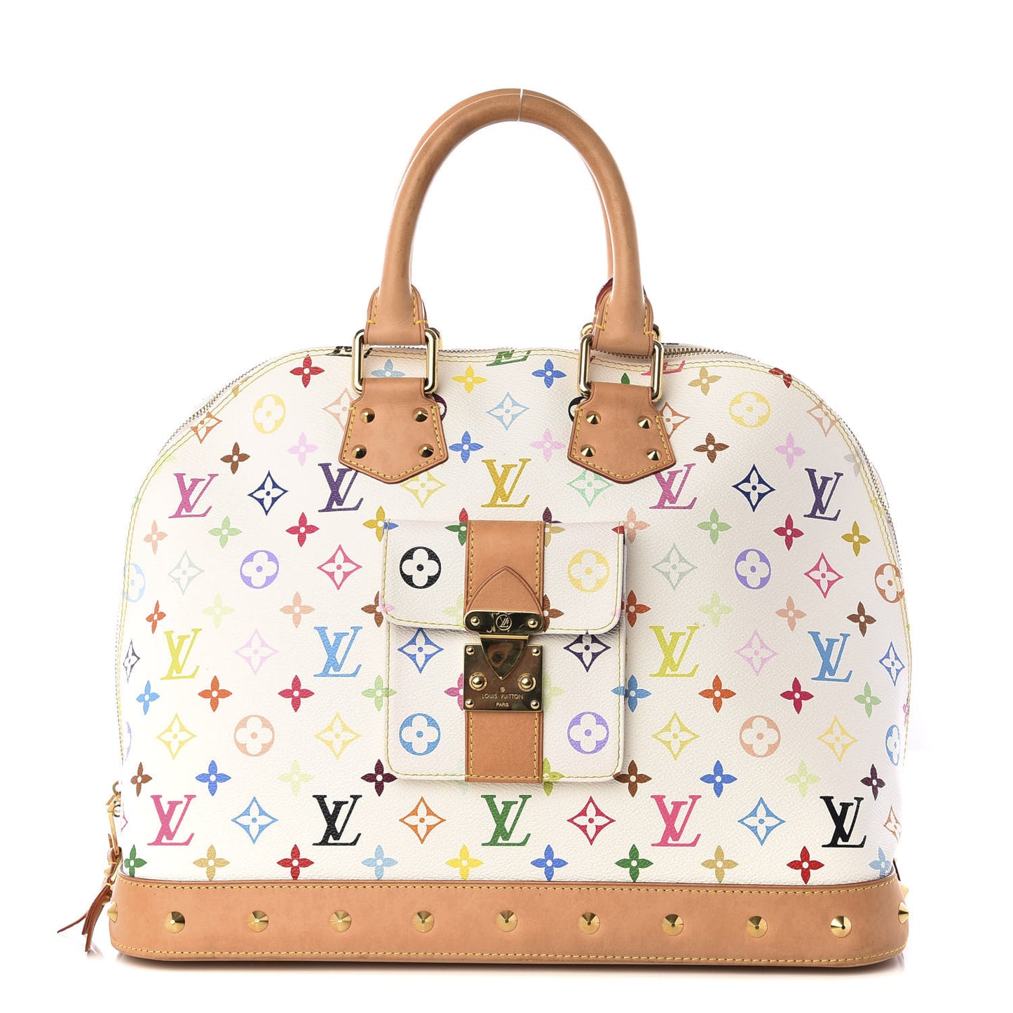 Monogram Multicolor Alma GM White