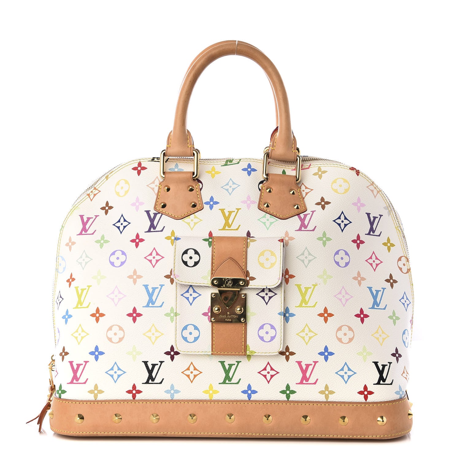 Louis Vuitton Monogram Multicolor Alma GM White 1 of 11