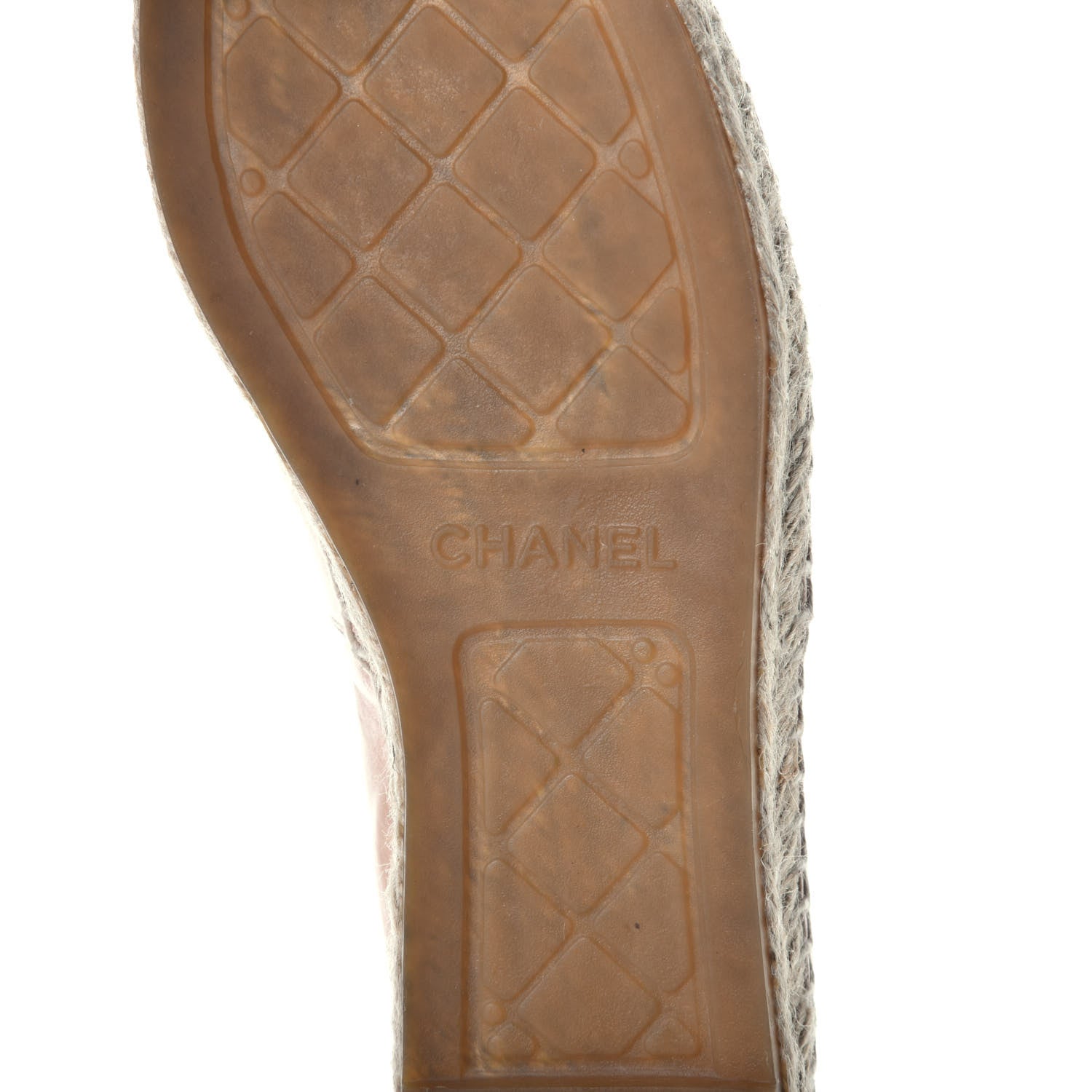 Chanel Lambskin CC Espadrilles 39 Nude 6 of 8