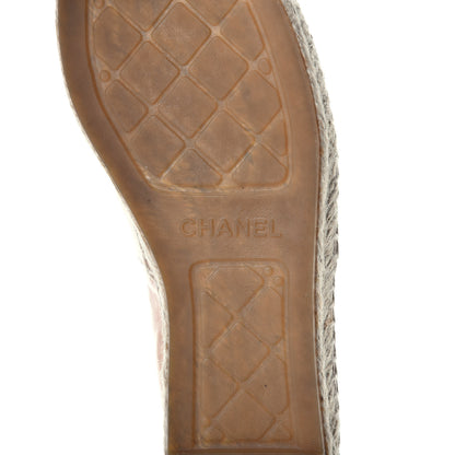 Chanel Lambskin CC Espadrilles 39 Nude 6 of 8