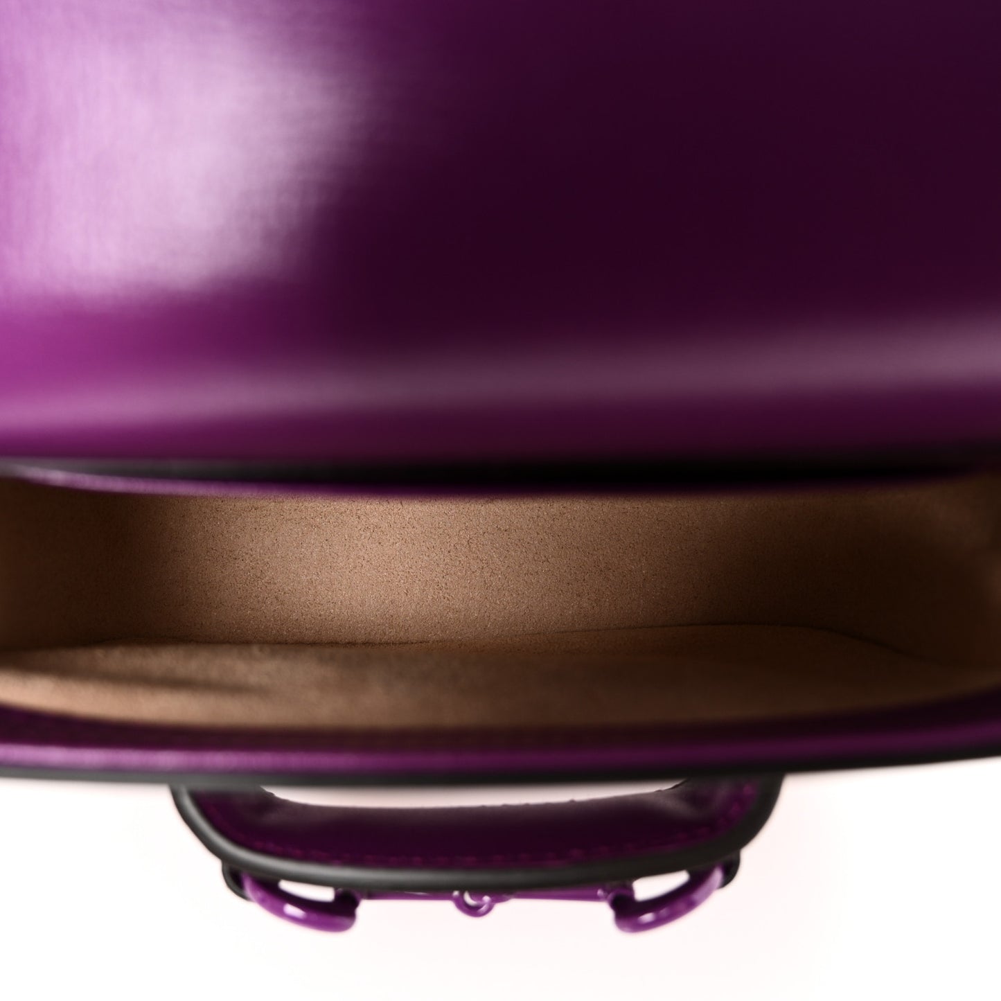 Azalea Calfskin Web Monochrome Horsebit 1955 Wallet On Strap Purple