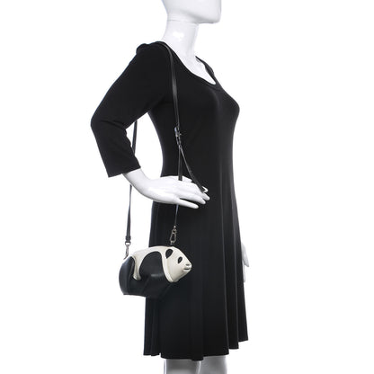 Loewe Calfskin Panda Crossbody Black White 2 of 9