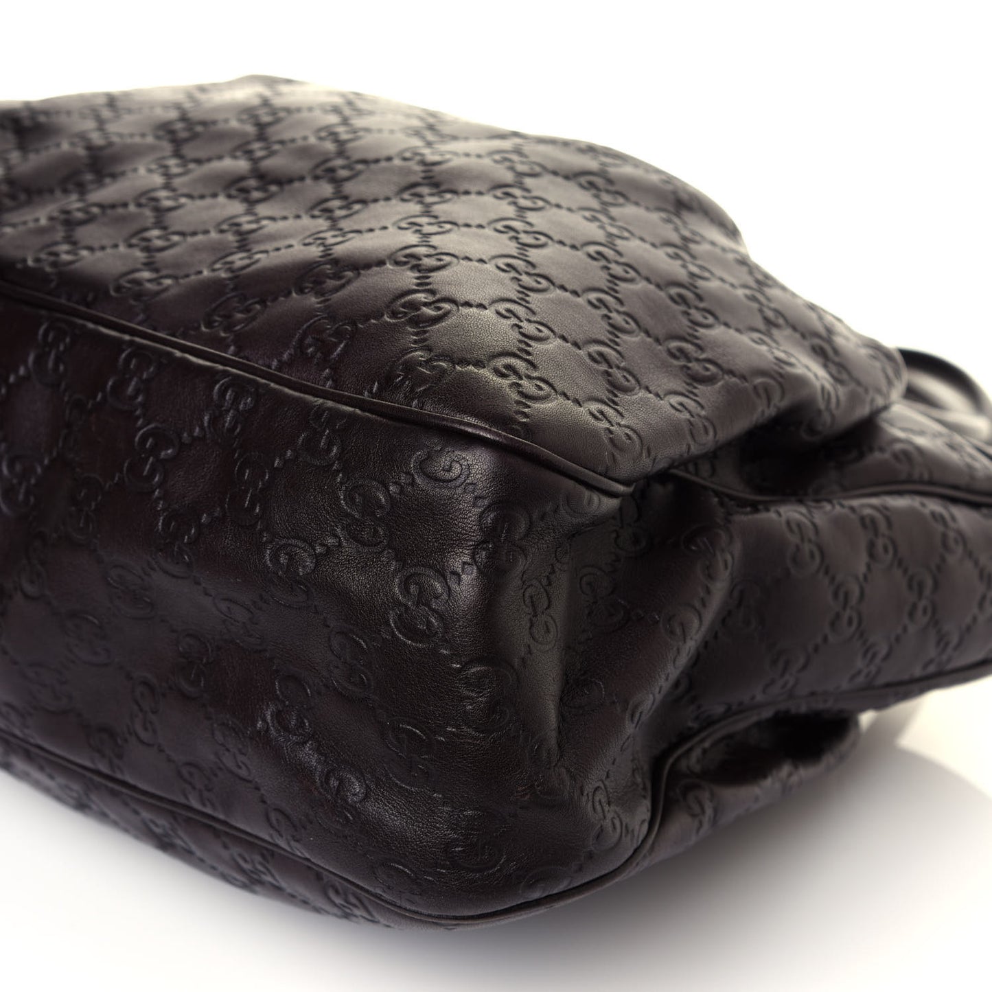 Guccissima Medium Sukey Top Handle Tote Chocolate