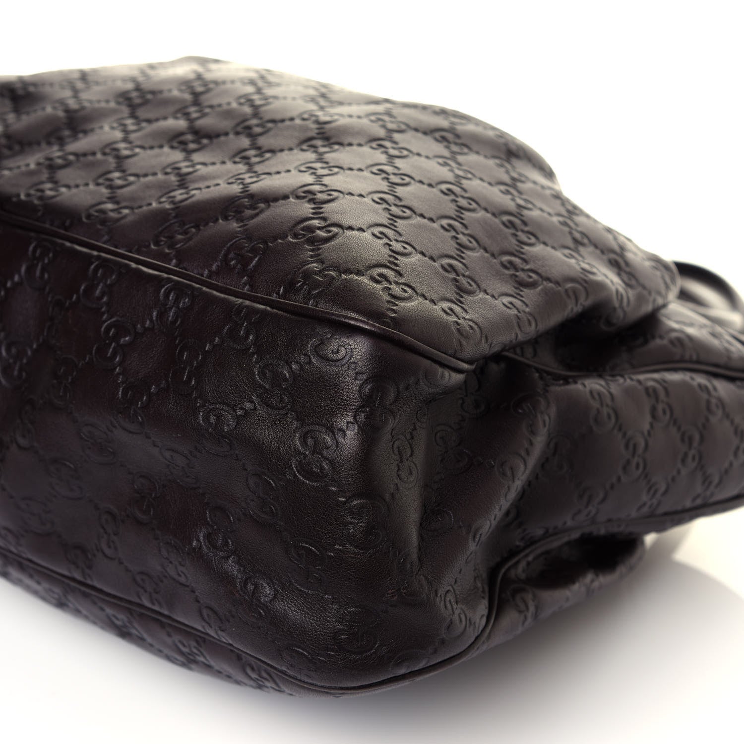 Gucci Guccissima Medium Sukey Top Handle Tote Chocolate 9 of 12