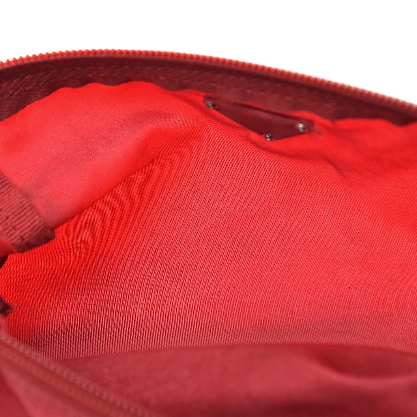 Nylon Vela Cosmetic Pouch Rosso