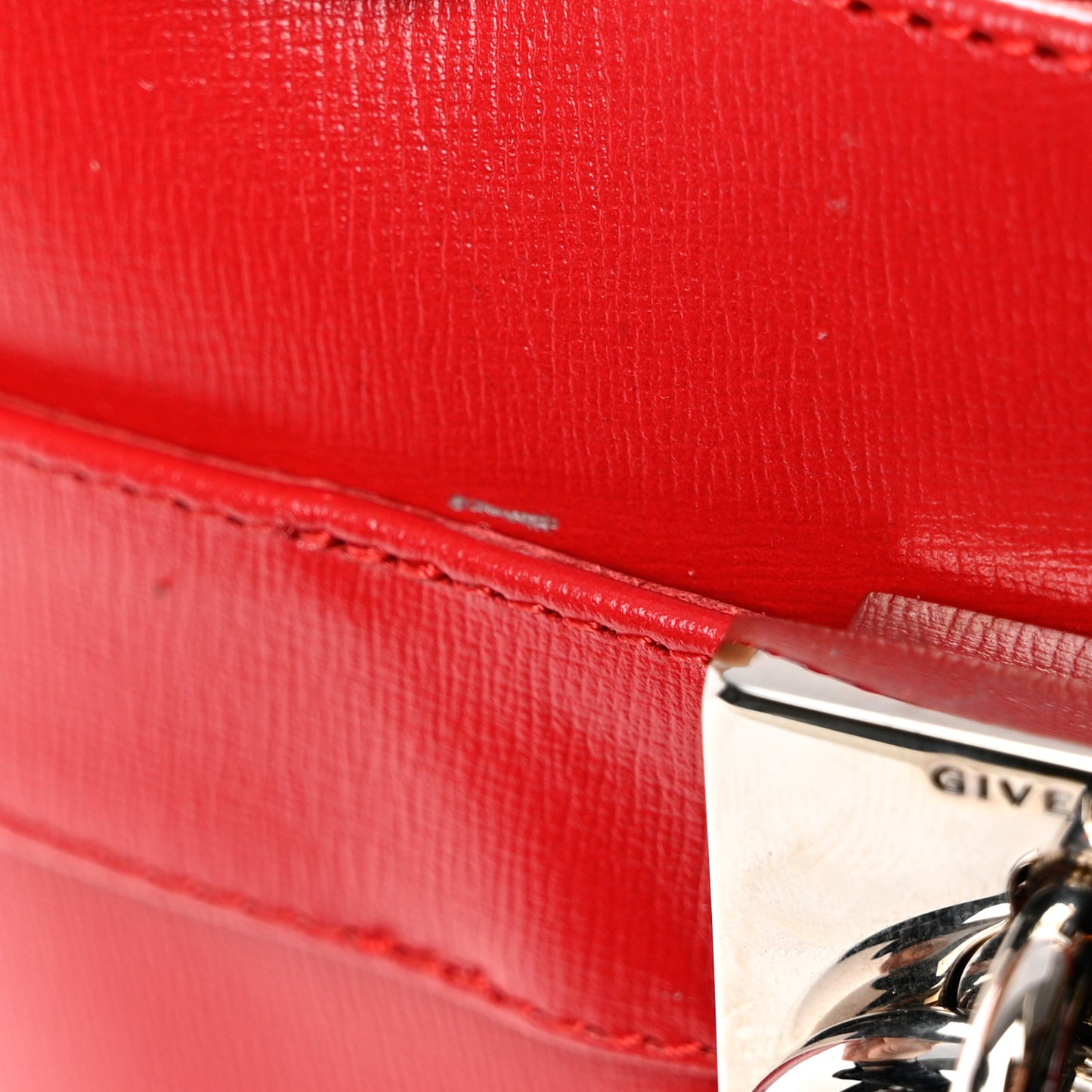 Calfskin Shark Lock Ankle Boots 36 Red