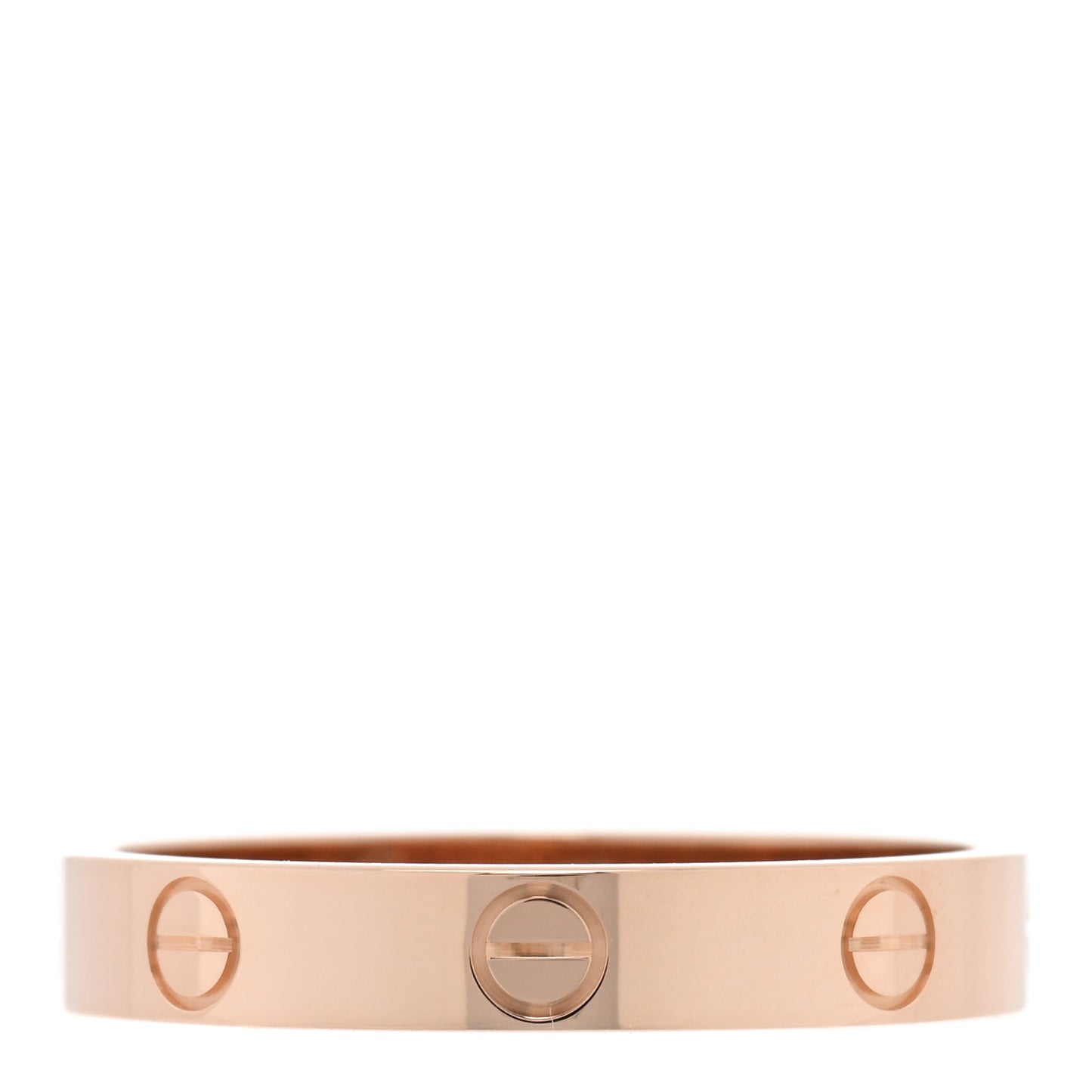 18K Pink Gold 3.5mm LOVE Wedding Band Ring 60 9
