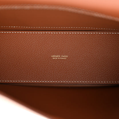 Hermes Evercolor Kelly Danse II Belt Bag Gold 5 of 10