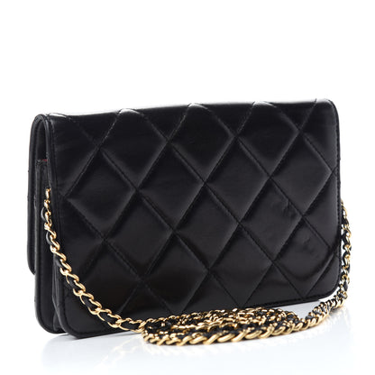 Chanel Lambskin Quilted Golden Class Wallet on Chain WOC Black 3 of 11