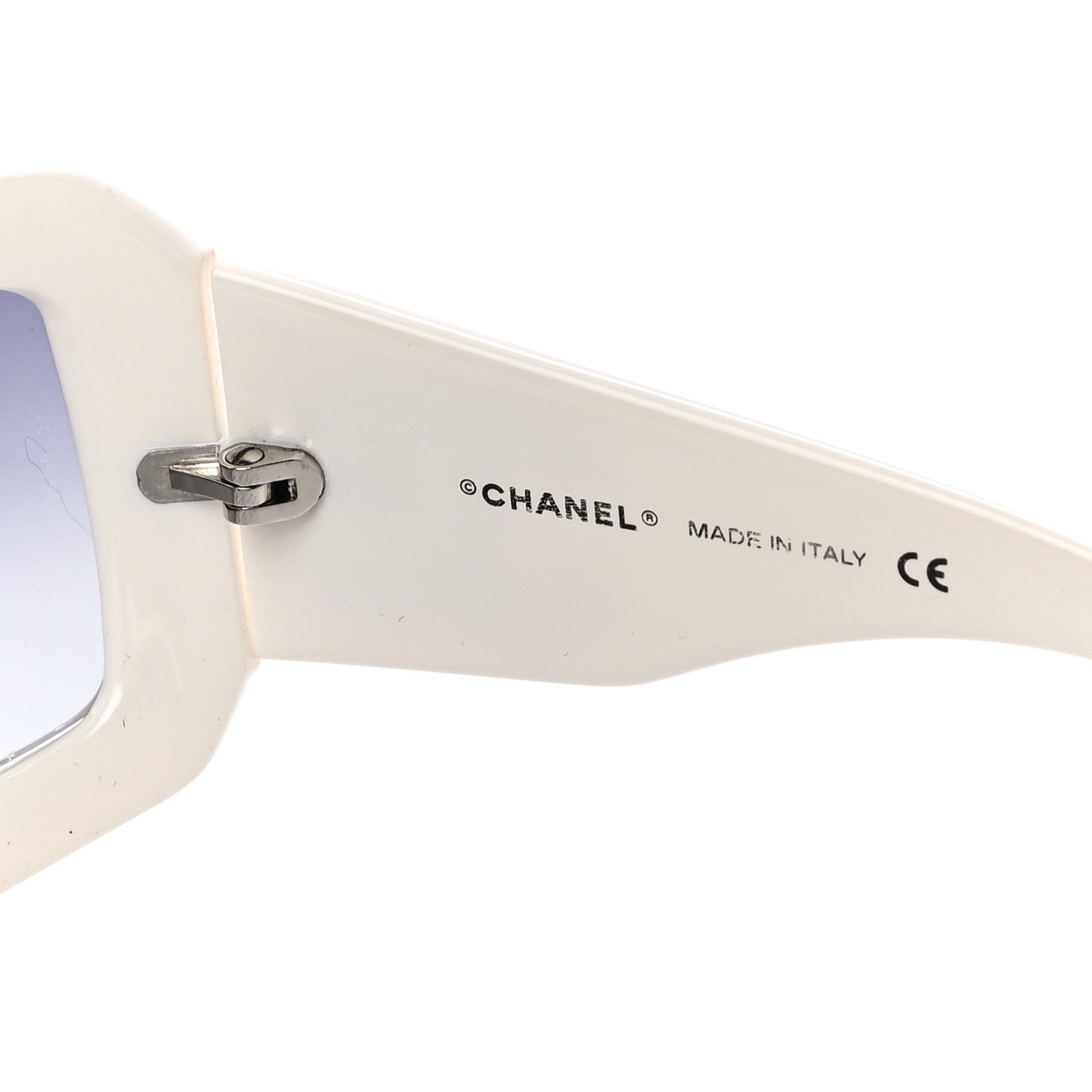 Chanel Mother of Pearl CC Sunglasses 5076-H White 5 of 8