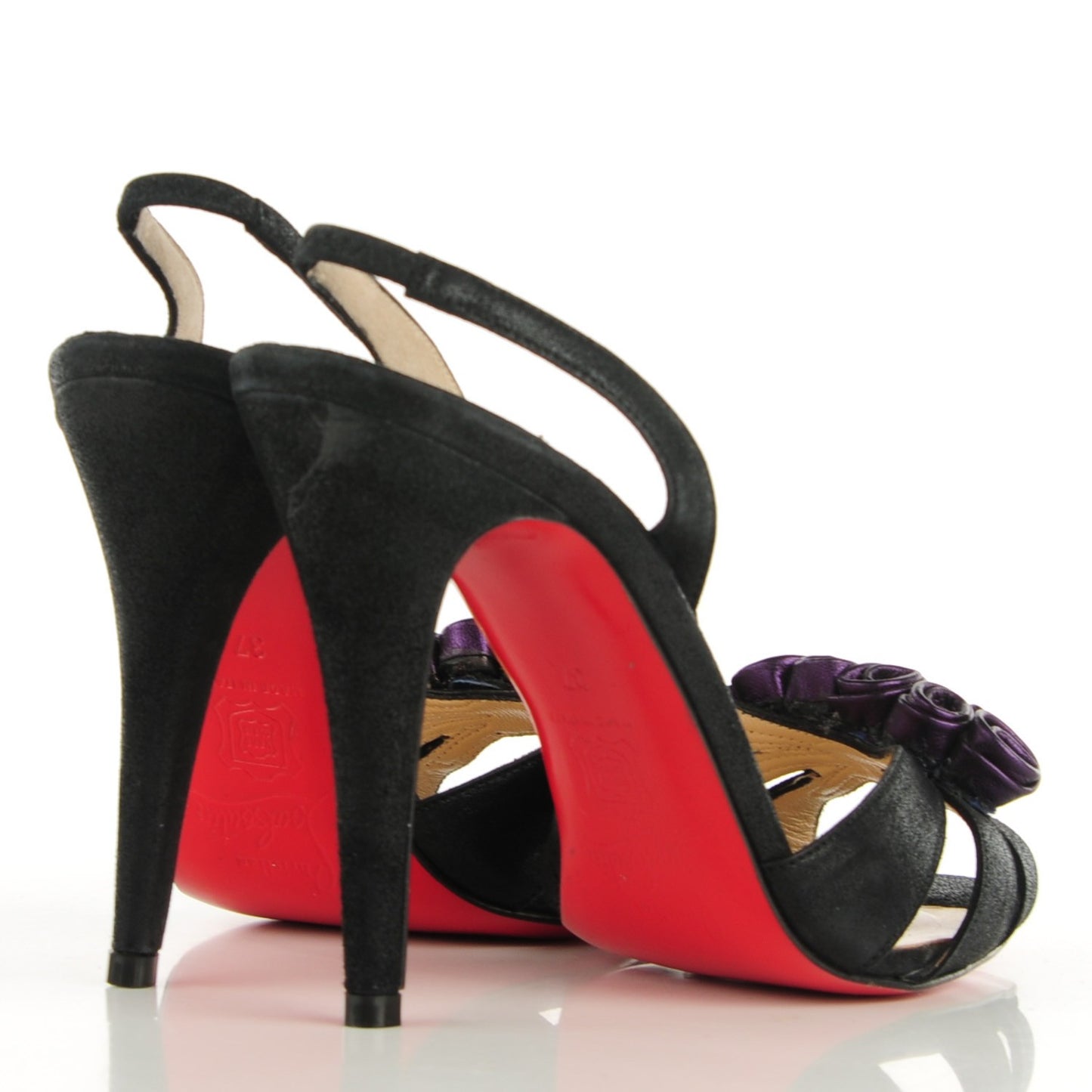 Burma Evita 100 Slingback Sandals 37 Black