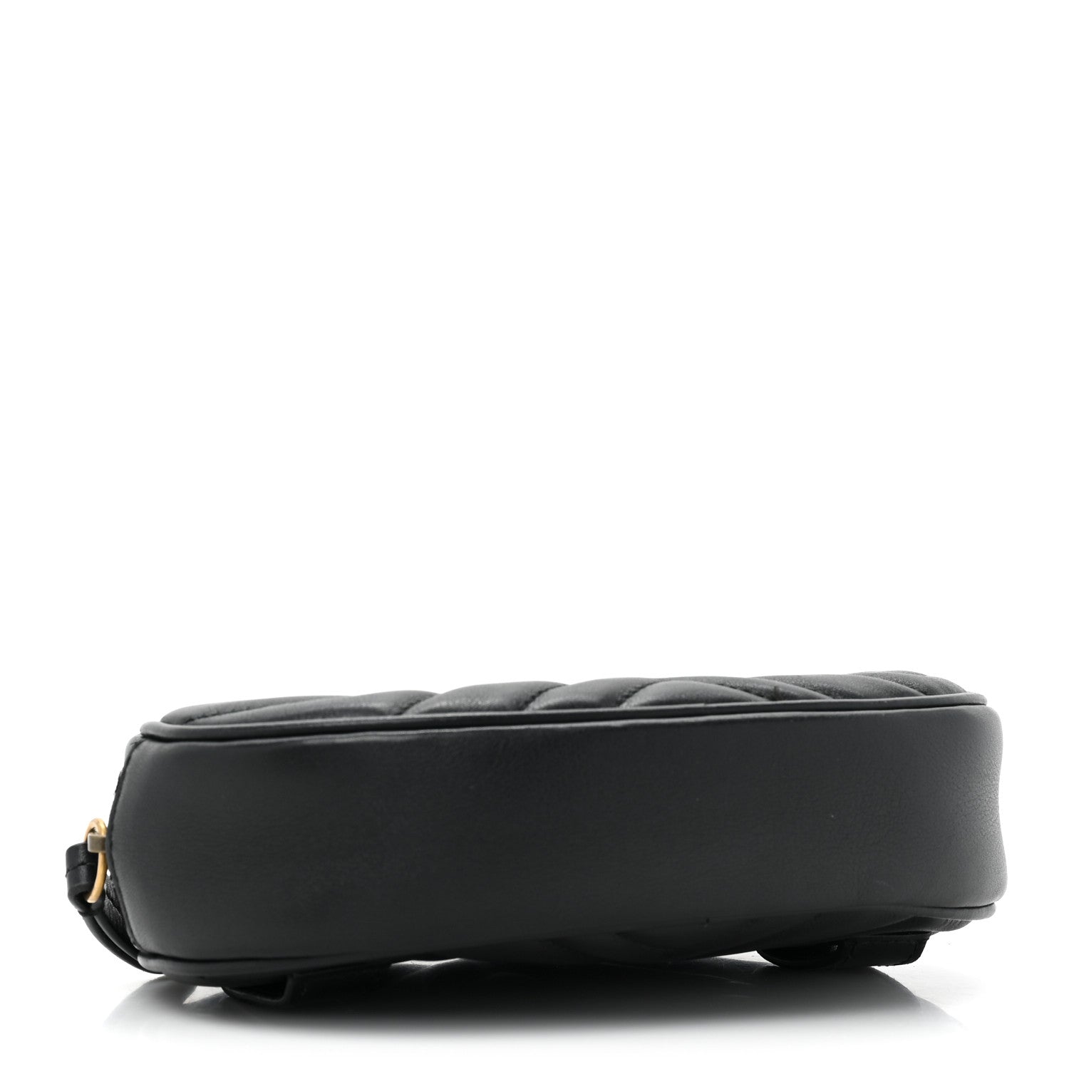 Gucci Calfskin Matelasse GG Marmont Belt Bag 75/30 Black 4 of 10