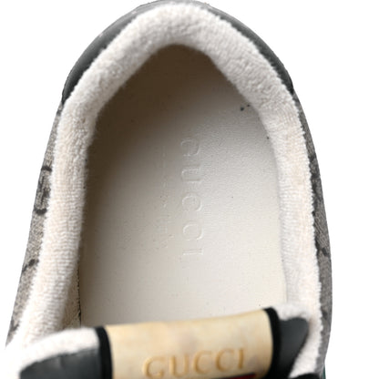 Gucci GG Supereme Monogram Miro Soft Calfskin Web Mens Screener Sneakers 9.5 Beige Ebony Black New Platinum 7 of 7