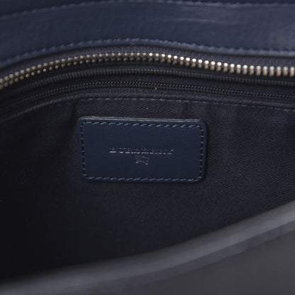 Burberry Haymarket Check Shoulder Bag Blue Black 7 of 9