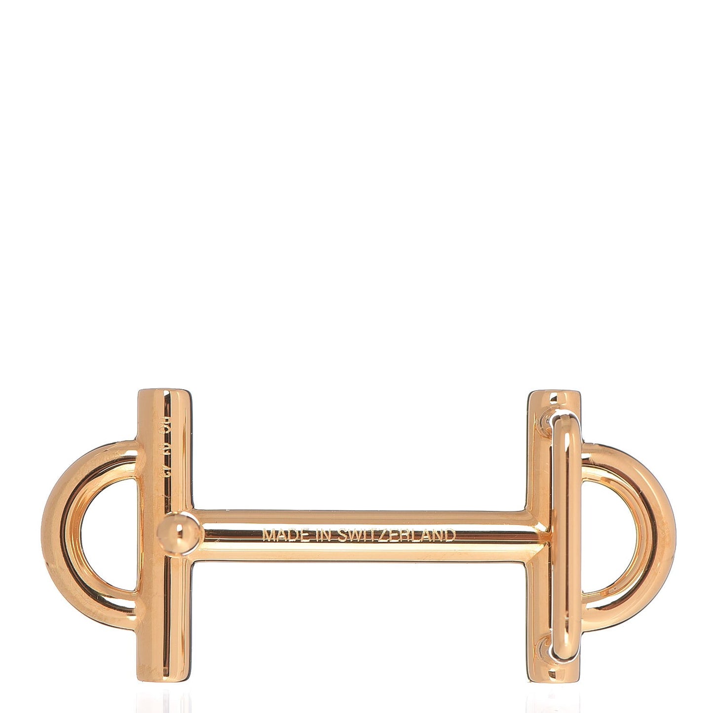 Polished 13mm Gamma Belt Buckle Gold