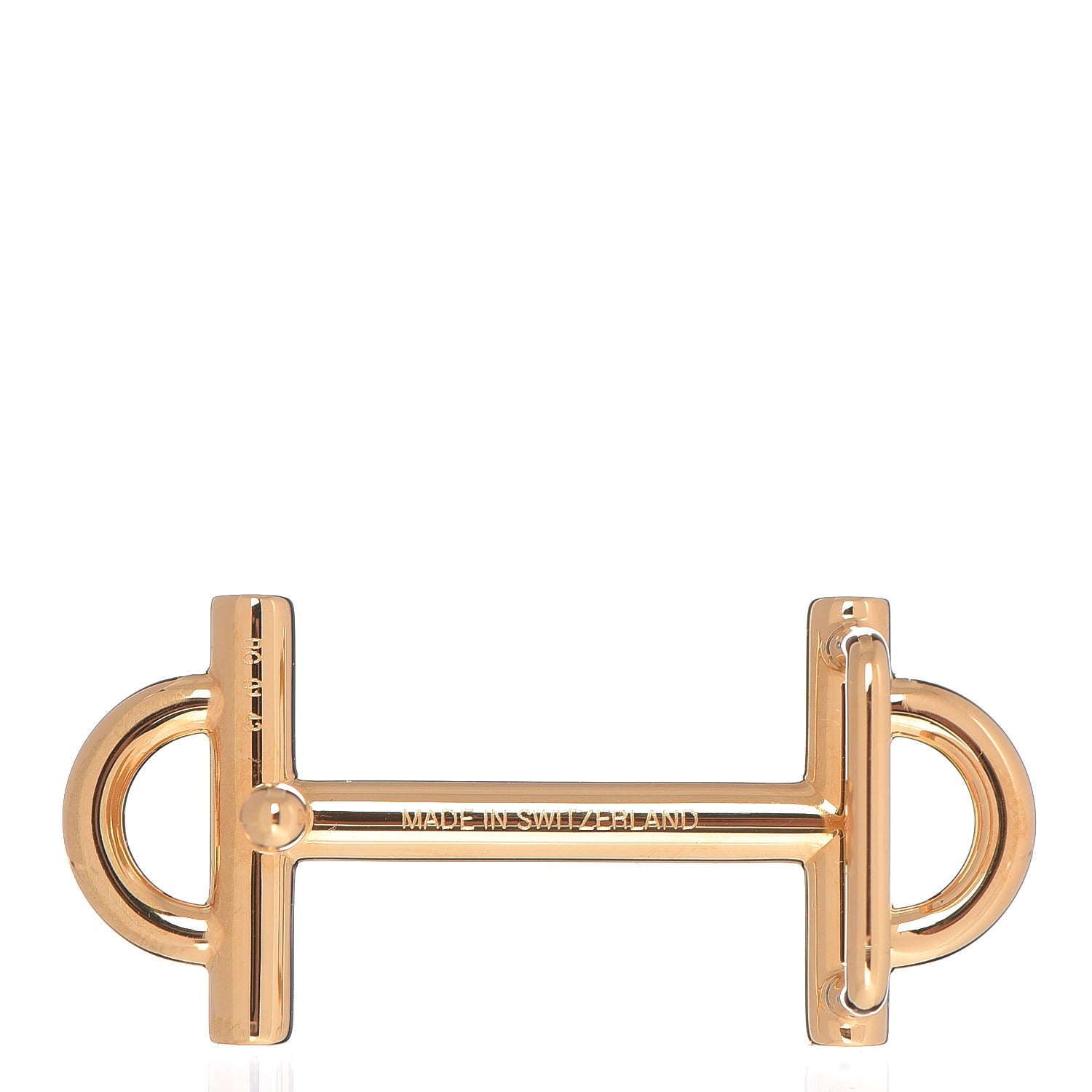 Hermes Polished 13mm Gamma Belt Buckle Gold 2 of 6