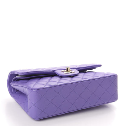 Chanel Caviar Quilted Small Double Flap Purple 4 of 11