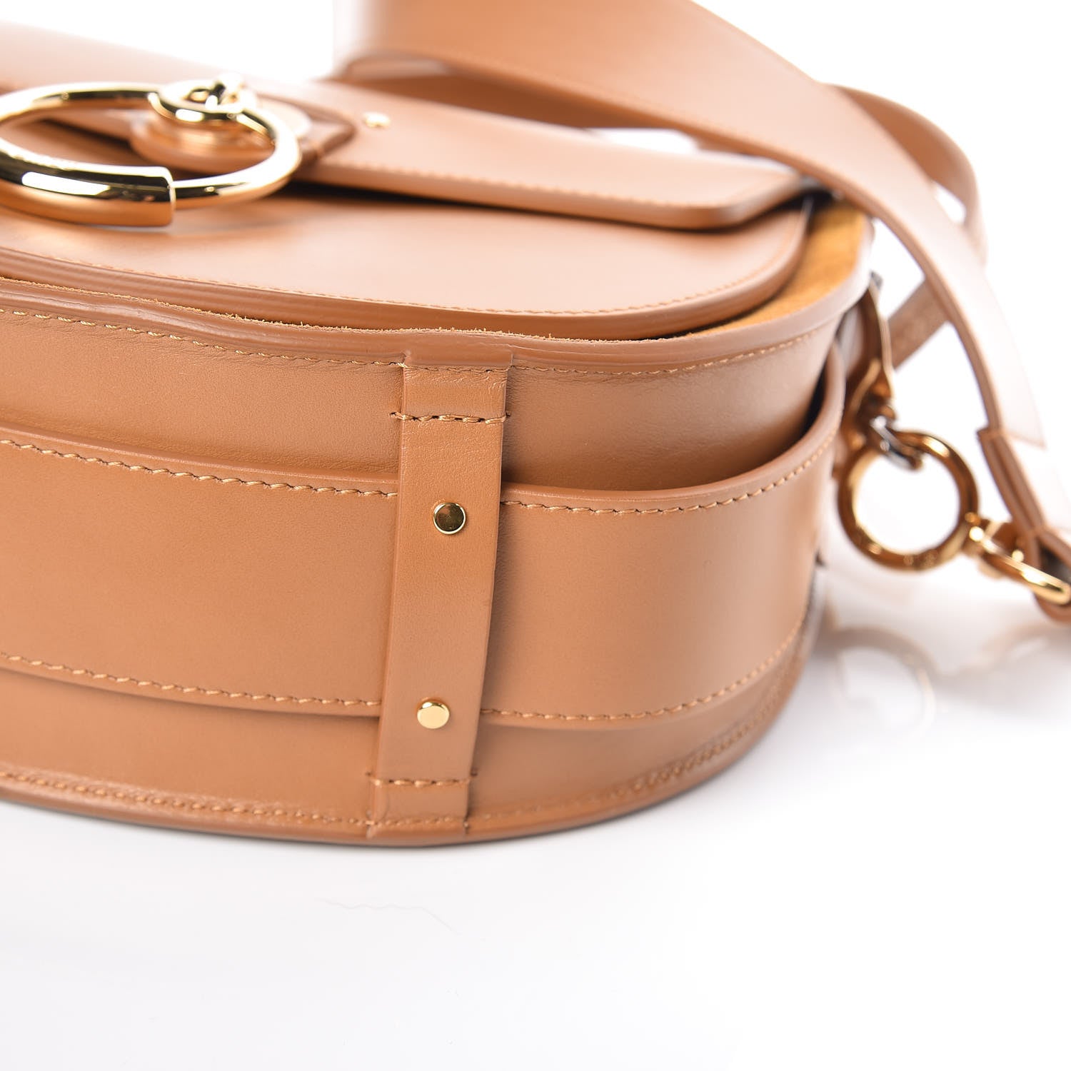 Chloe Calfskin Suede Large Tess Bag Autumnal Brown 10 of 10