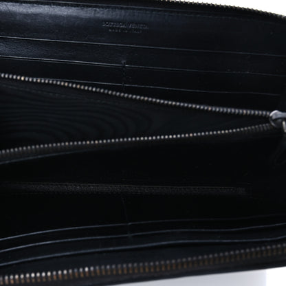 Bottega Veneta Nappa Intrecciato Zip Around Wallet Black 5 of 8