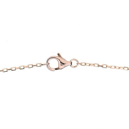 Cartier 18K Pink Gold Diamond Logo Pendant Necklace 6 of 6