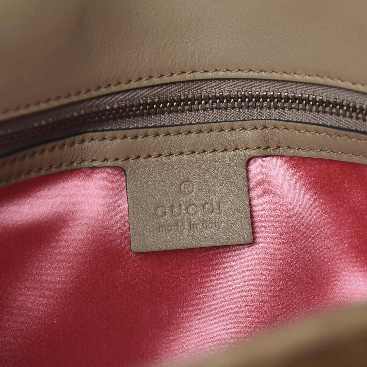 Velvet Matelasse Small GG Marmont Shoulder Bag Taupe