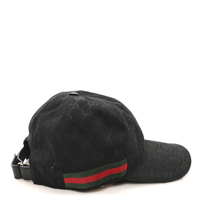 Gucci Monogram Web Baseball Hat XL Black 6 of 9