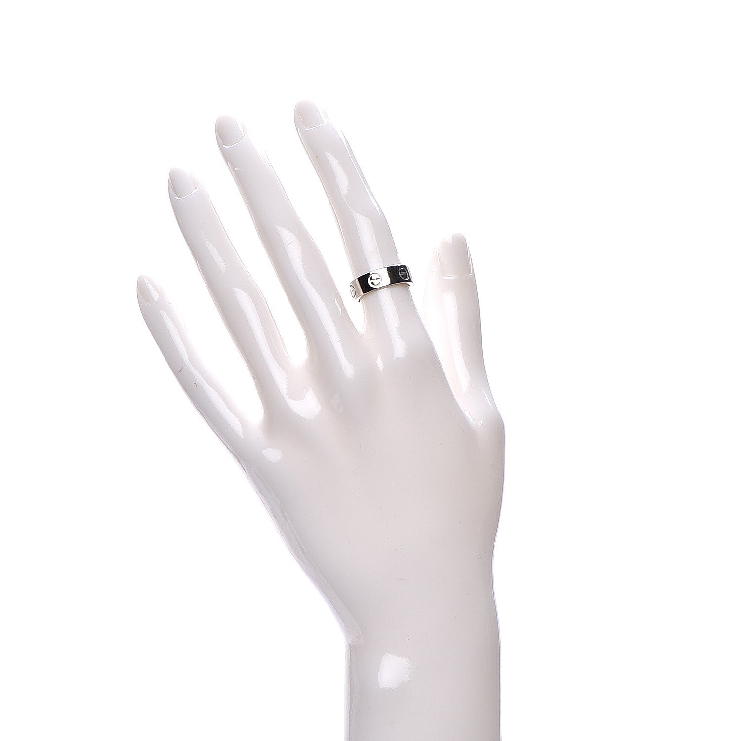 Cartier Platinum 5.5mm LOVE Ring 48 4.5 2 of 6