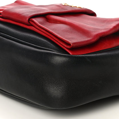 Prada Nappa Fiocco Bow Crossbody Clutch Black Fuoco 10 of 16
