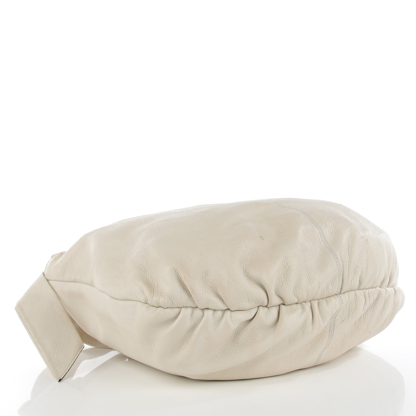 Pebbled Calfskin Medium Jungle Hobo White