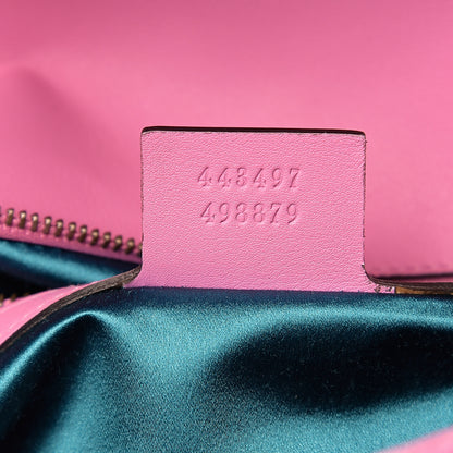 Gucci Velvet Matelasse Marquise Crystals Embroidered Small GG Marmont Shoulder Bag Malva 6 of 9