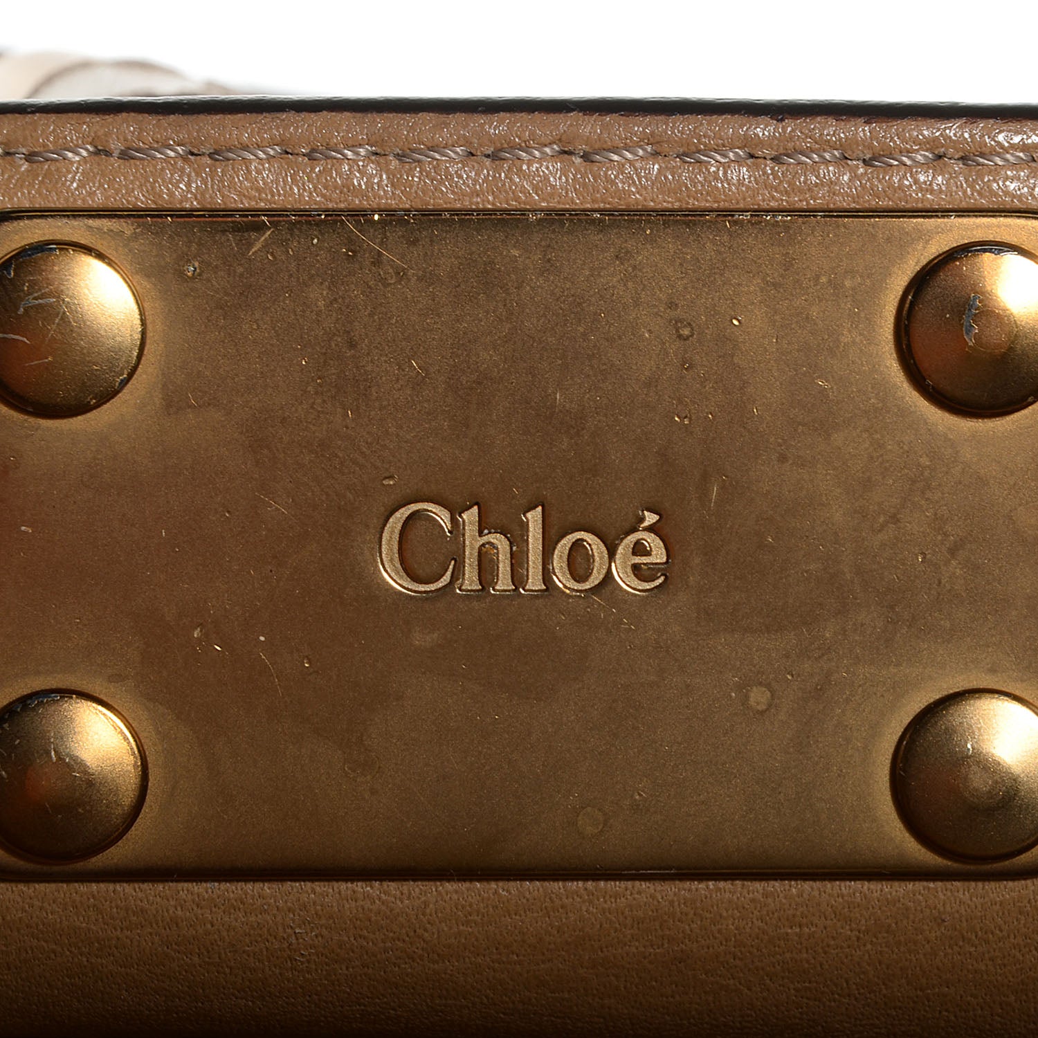 Chloe Leather Medium Paddington Taupe 8 of 9