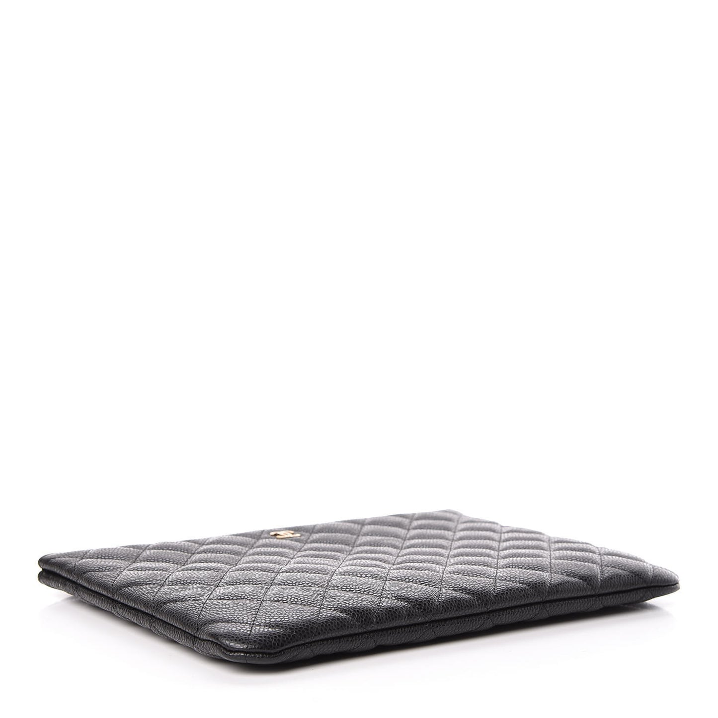 Caviar Quilted Medium Cosmetic Case Black