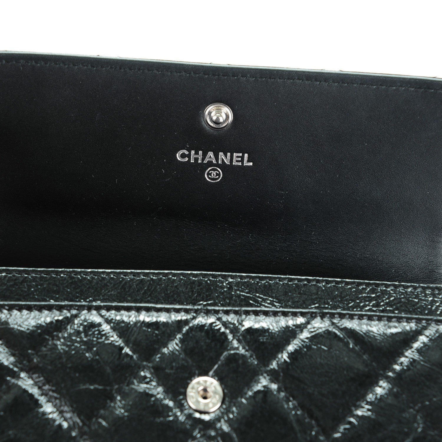 Chanel Glazed Calfskin Quilted Small Reissue Flap Wallet Black 6 of 8