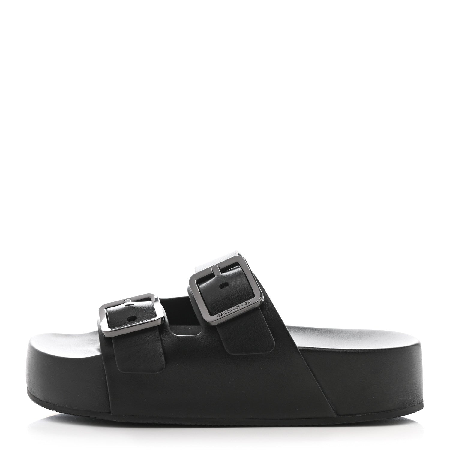 Balenciaga Smooth Nappa Mallorca Platform 50mm Slide Sandals 40 Black 1 of 11