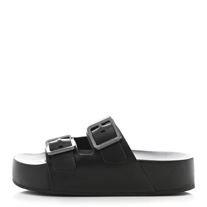 Balenciaga Smooth Nappa Mallorca Platform 50mm Slide Sandals 40 Black 1 of 11
