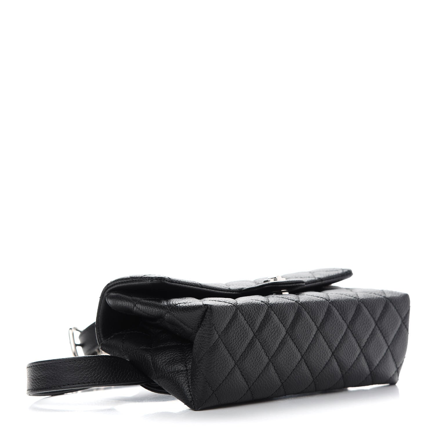 Chanel Grained Calfskin Quilted 2.55 Reissue Flap Belt Bag Clutch Black 4 of 10