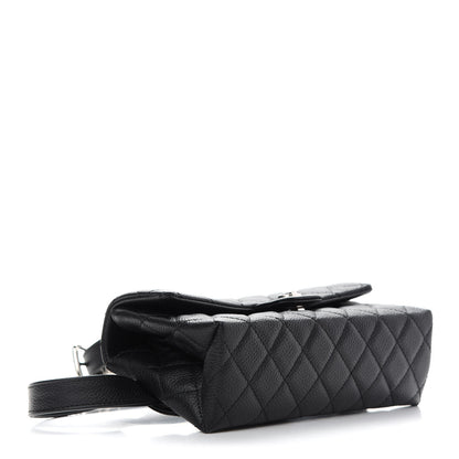 Chanel Grained Calfskin Quilted 2.55 Reissue Flap Belt Bag Clutch Black 4 of 10