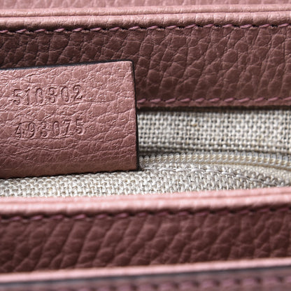 Gucci Dollar Calfskin Interlocking G Top Handle Shoulder Bag Soft Pink 6 of 11