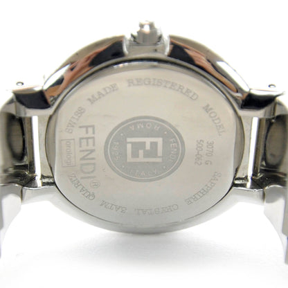 Fendi Stainless Steel Diamond Bezel Blue Mother of Pearl 35mm Orologi Quartz Watch 6 of 7