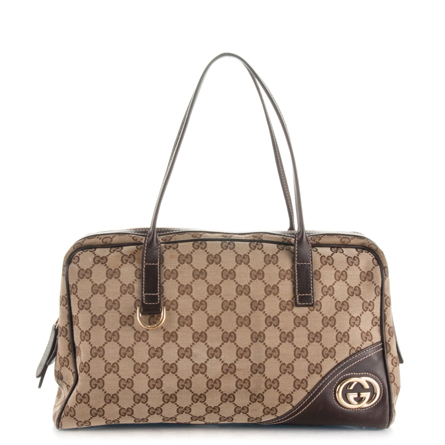 Monogram New Britt Medium Boston Dark Brown