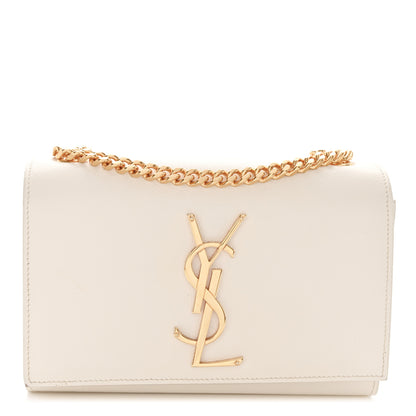 Saint Laurent Grain De Poudre Small Monogram Kate Satchel Crema Soft 1 of 11