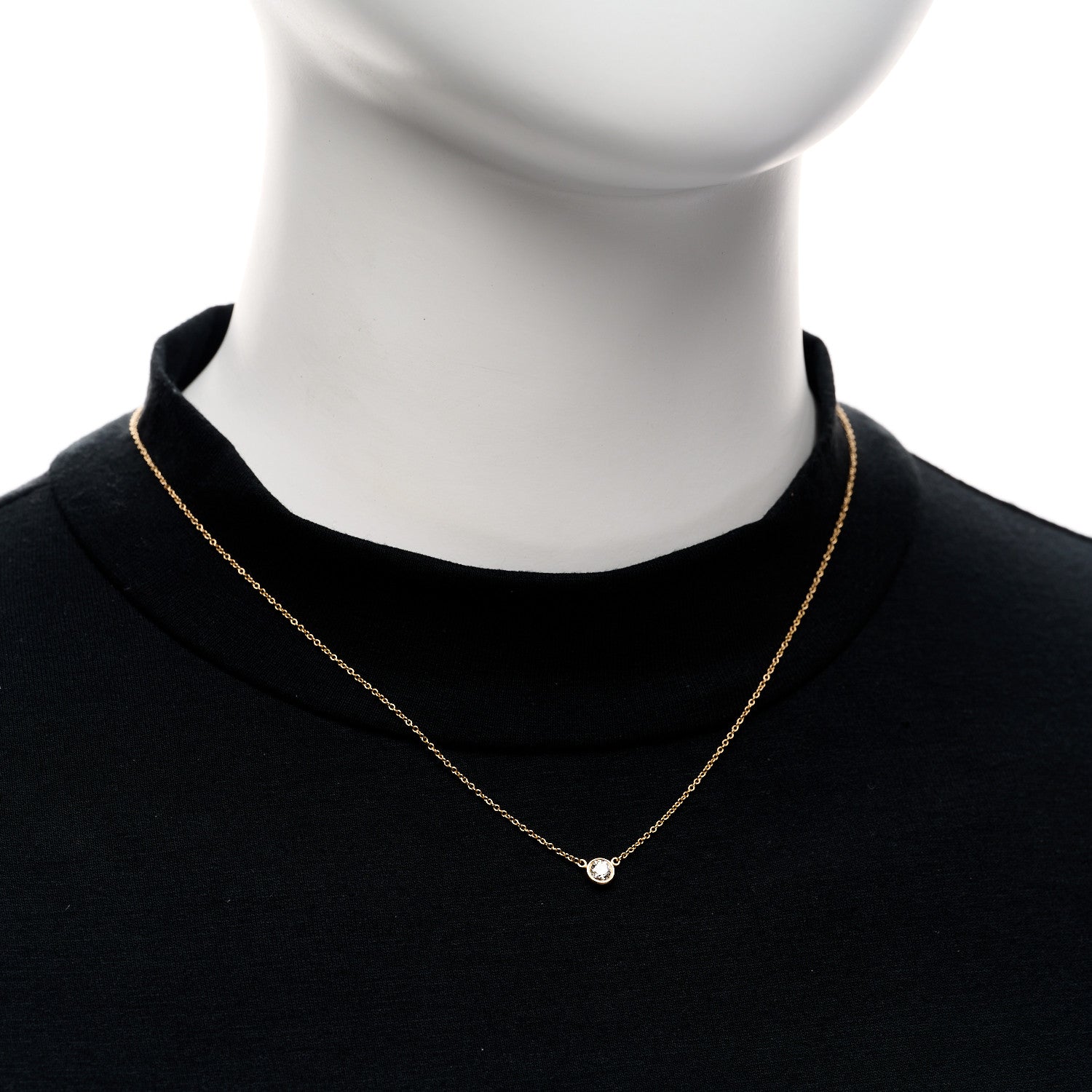 Tiffany 18K Rose Gold Diamond .21ct Elsa Peretti Diamonds by the Yard Pendant Necklace 2 of 5