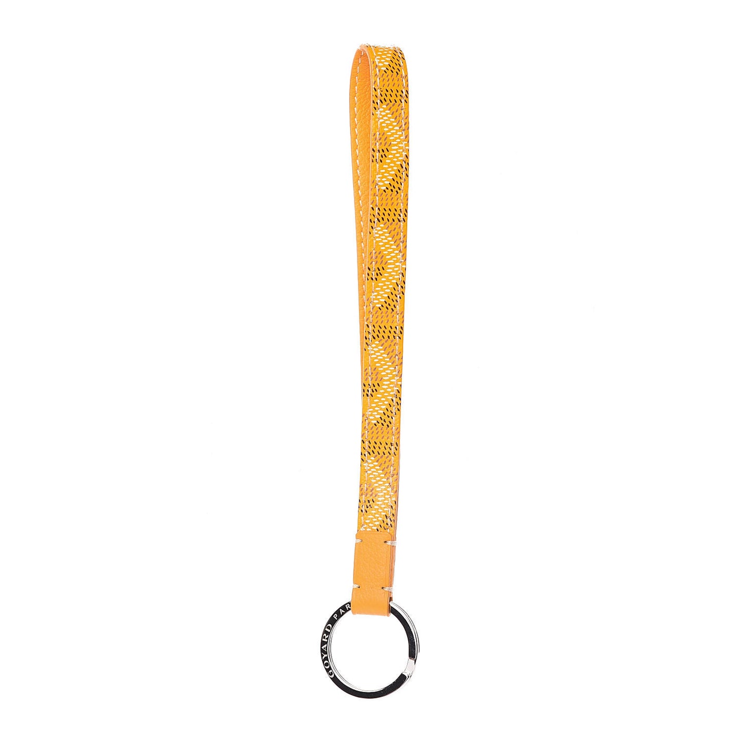 Goyardine Sesame Key Holder Yellow