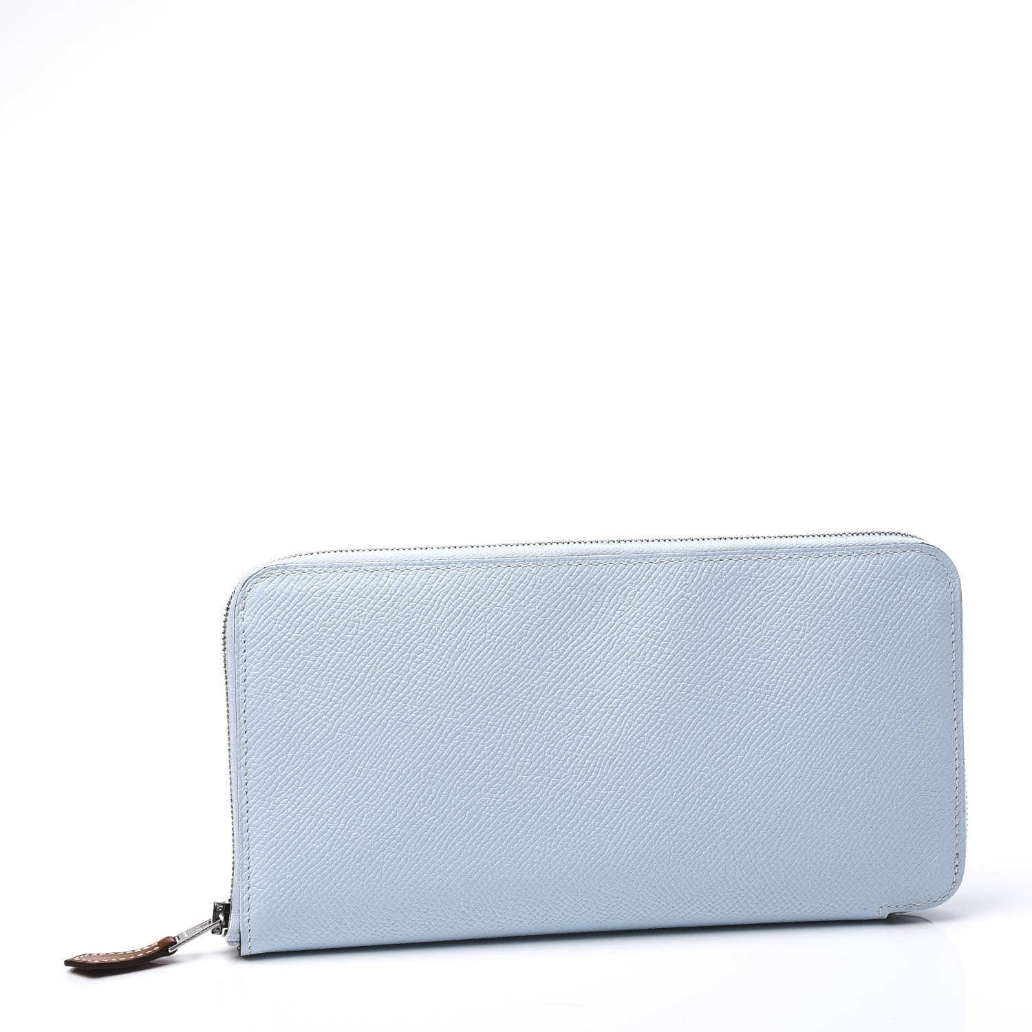 Hermes Epsom Silk'In Wallet Bleu Brume 2 of 9
