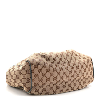 Gucci Monogram Medium Sukey Tote Metallic Blue 4 of 11