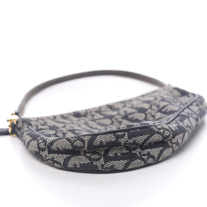 Christian Dior Monogram Mini Saddle Pochette Navy 8 of 10