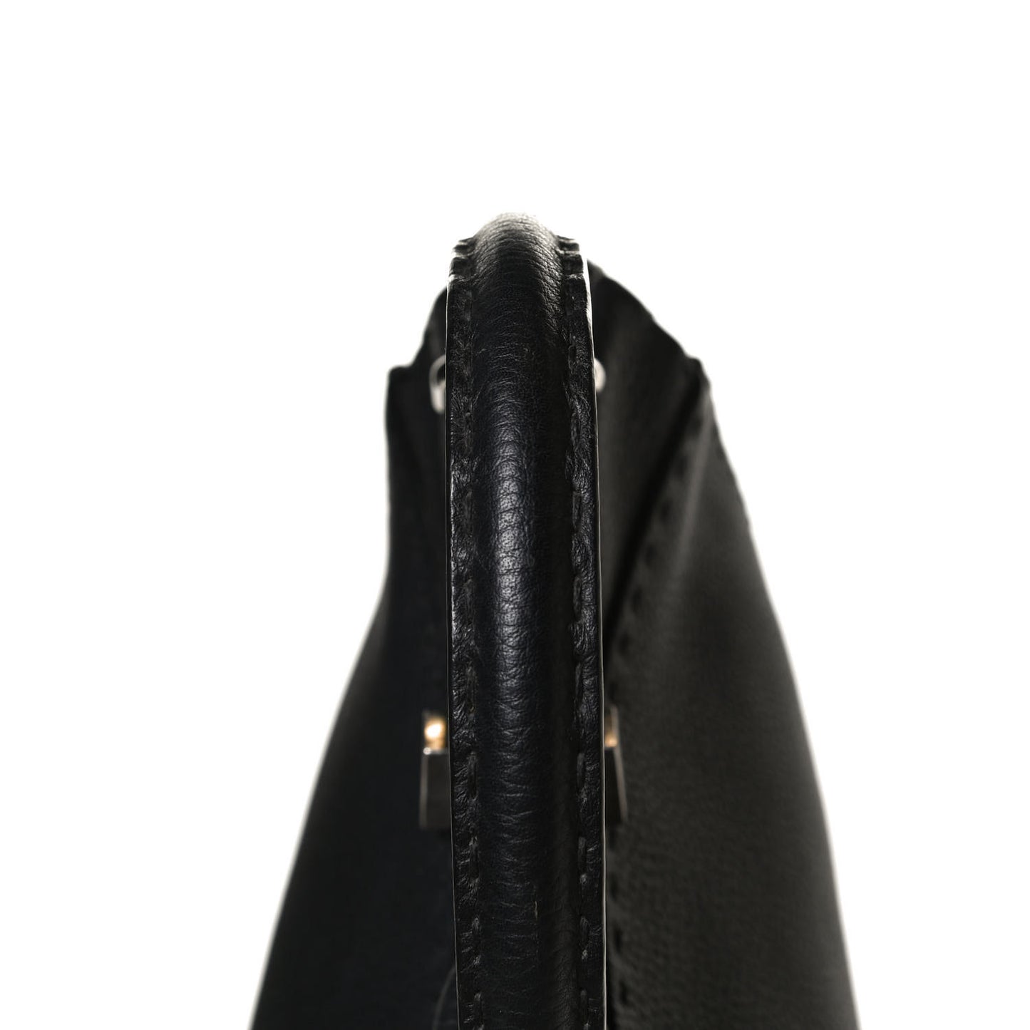 Cuoio Romano Selleria Bi-Color Medium Peekaboo Iconic Satchel Black Mou